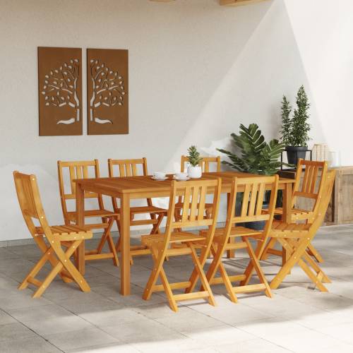 Sklopive vrtne stolice 8 kom 36x46x86 cm Masivno drvo bagrem Cijena