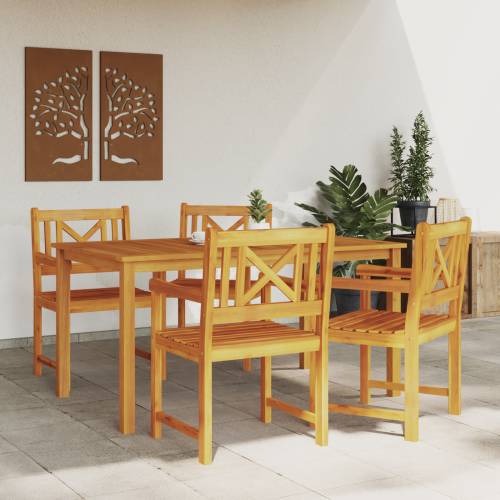 vrtne stolice, 4 kom, 56x55.5x90 cm, čvrsto drvo bagrem Cijena