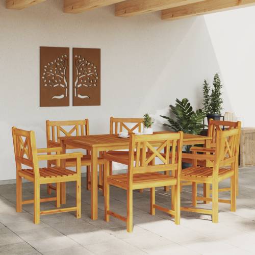 vrtne stolice 6 kom 56x55.5x90 cm čvrsto drvo akacije Cijena