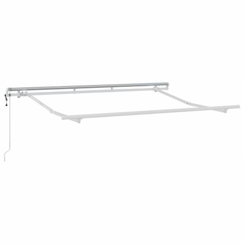 Automatski uvlakač suncobrana Crvena i bijela 350x200 cm Cijena