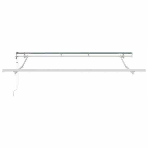 Automatski uvlakač suncobrana Crvena i bijela 350x200 cm Cijena