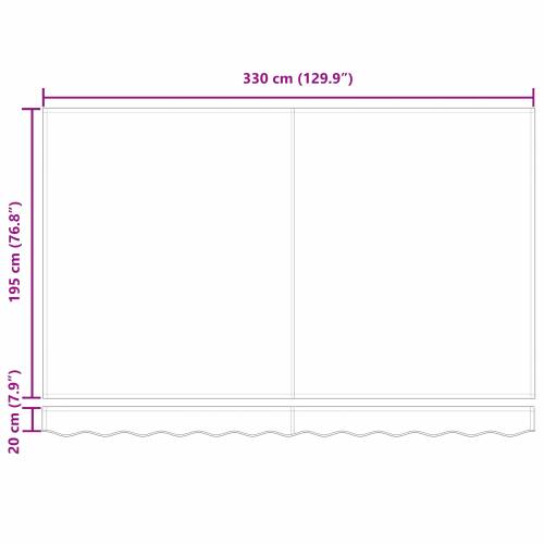 Automatski uvlakač suncobrana Crvena i bijela 350x200 cm Cijena