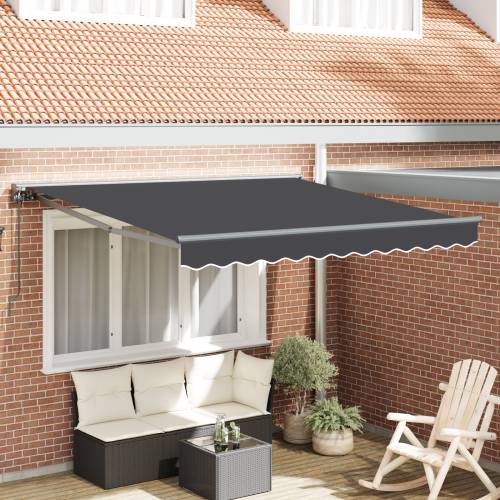 Ručna retractable tende - antracit, 300x250 cm Cijena