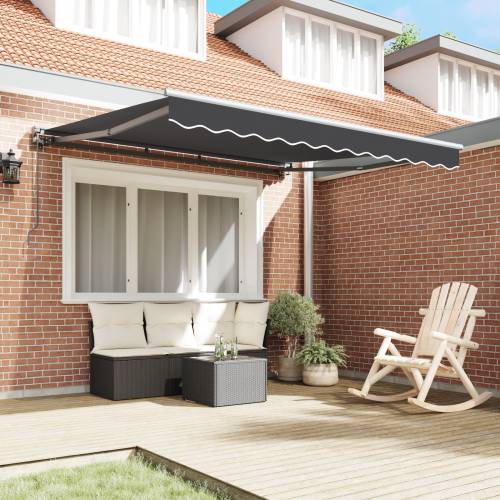 Ručna retractable tende - antracit, 300x250 cm Cijena