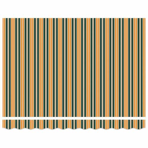 Ručna uvlačiva tenda Zelena i žuta 350x250 cm Cijena