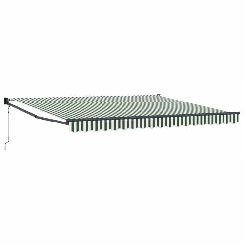 Automatska uvlačna tenda Zelena i bijela 400x300 cm Cijena