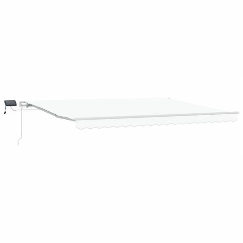 Ručno upravljiva uvlačiva tenda s LED u bijeloj boji 450x300 cm Cijena