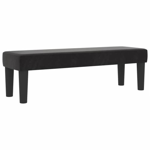 Box Spring krevet s madracem i klupom crni 120x190 cm baršun Cijena