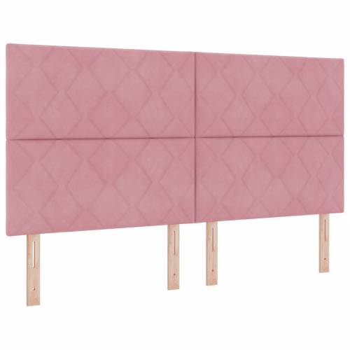 Krevet s box springom i madracem & klupa Ružičasta 180x200 cm Velur Cijena