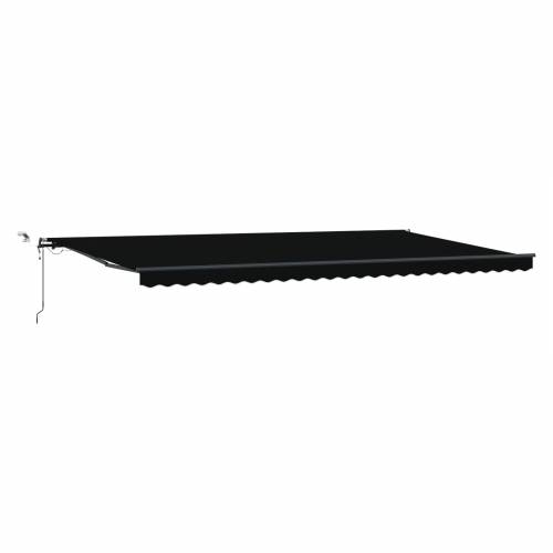 Automatska uvlačiva tenda s LED crna 600x300 cm Cijena