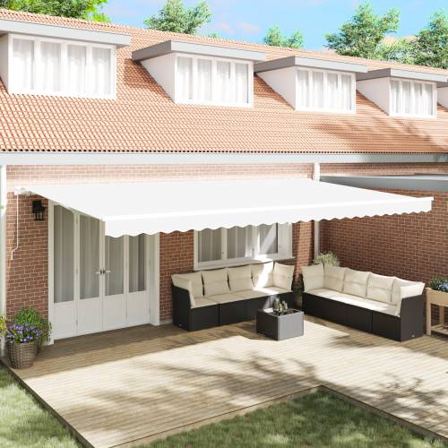 Ručno uvlačiva tenda Bijela 600x300 cm Cijena