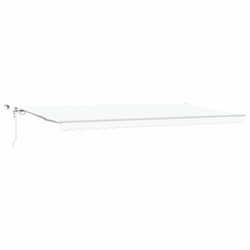 automatska uvlačna tenda s LED bijela 600x350 cm Cijena