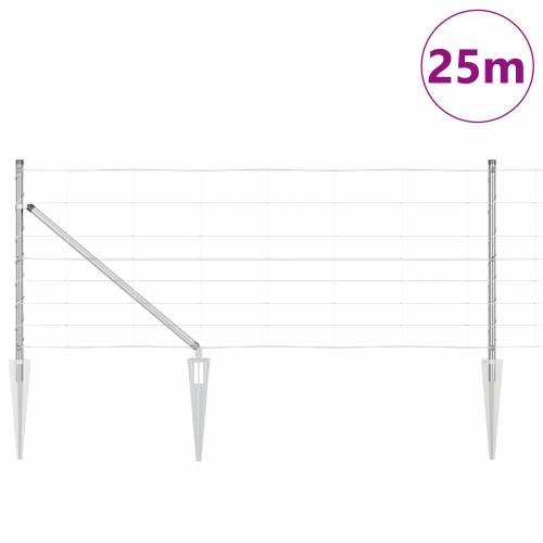 Ograda za polja 0.8x25 m Pocinčani čelik Cijena