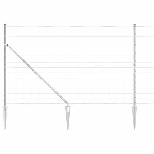 Ograda na polju 1,5x50 m Galvanizirana čelika Cijena