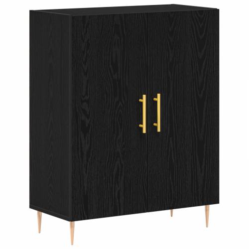 Visoki ormar Crni hrast 69.5x34x180 cm Inženjersko drvo Cijena