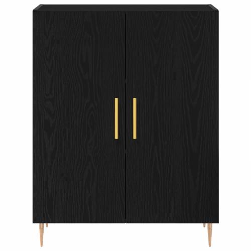Visoki ormar Crni hrast 69.5x34x180 cm Inženjersko drvo Cijena
