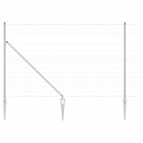 Ograde za polja 1.5x50 m Pocinčani čelik Cijena