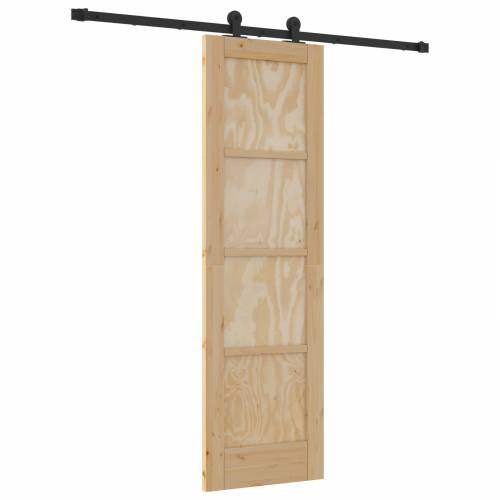 klizna vrata s hardverskim setom 61x198.5 cm od masivnog borovog drveta Cijena