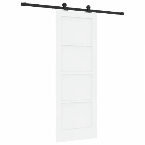 klizna vrata s setom hardvera bijela 73.5x198.5 cm čvrsto drvo bor Cijena