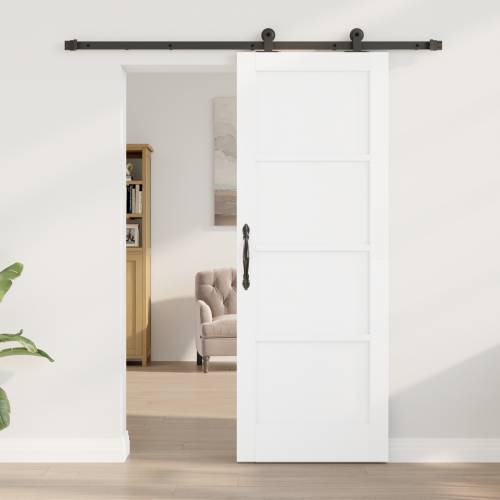 klizna vrata s setom hardvera bijela 73.5x198.5 cm čvrsto drvo bor Cijena