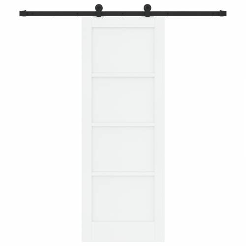 klizna vrata s setom hardvera bijela 73.5x198.5 cm čvrsto drvo bor Cijena