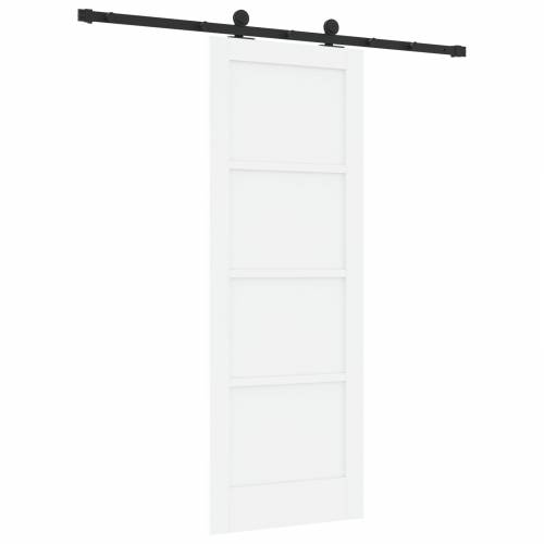 klizna vrata s setom hardvera bijela 73.5x198.5 cm čvrsto drvo bor Cijena