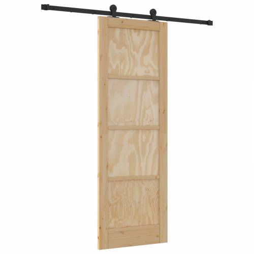 Klizna vrata s setom hardvera 73.5x211 cm Čvrsto drvo Bor Cijena