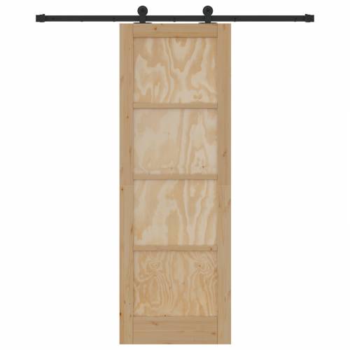 Klizna vrata s setom hardvera 73.5x211 cm Čvrsto drvo Bor Cijena