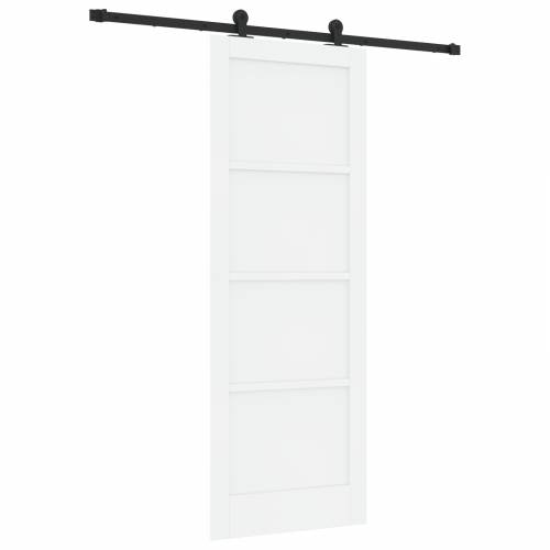 klizna vrata s setom hardvera bijela 78x211 cm čvrsto drvo bora Cijena