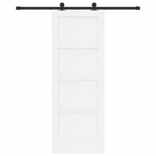 klizna vrata s setom hardvera bijela 78x211 cm čvrsto drvo bora Cijena