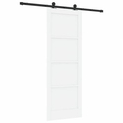 klizna vrata s setom hardvera bijela 78x211 cm čvrsto drvo bora Cijena