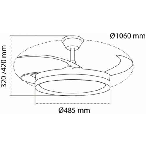 Stropni Ventilator CristalRecord 85-077-60-000 Cijena