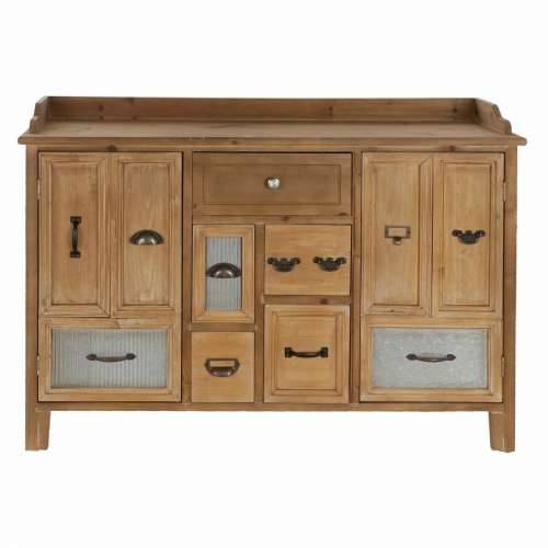 Ormarić za hodnik DKD Home Decor   Smeđa Crna Siva Prirodno Drvo Metal 116 x 35 x 82 cm Cijena