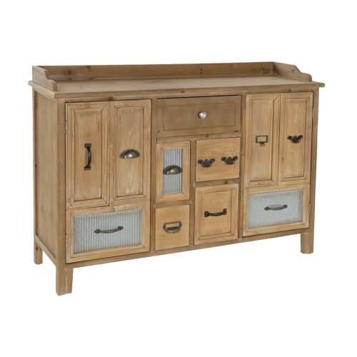 Ormarić za hodnik DKD Home Decor   Smeđa Crna Siva Prirodno Drvo Metal 116 x 35 x 82 cm Cijena