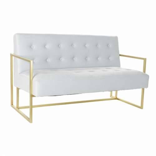 Kauč DKD Home Decor zlatan Metal Poliester Nebesko plava (128 x 70 x 76 cm) Cijena