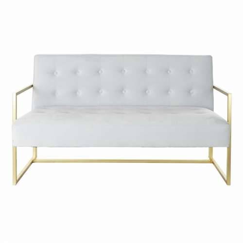 Kauč DKD Home Decor zlatan Metal Poliester Nebesko plava (128 x 70 x 76 cm) Cijena