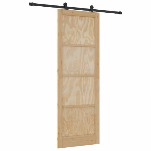 klizna vrata s setom hardvera 83x232 cm masivna drvena borovina Cijena