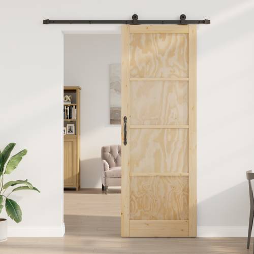 klizna vrata s setom hardvera 83x232 cm masivna drvena borovina Cijena