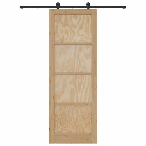klizna vrata s setom hardvera 83x232 cm masivna drvena borovina Cijena