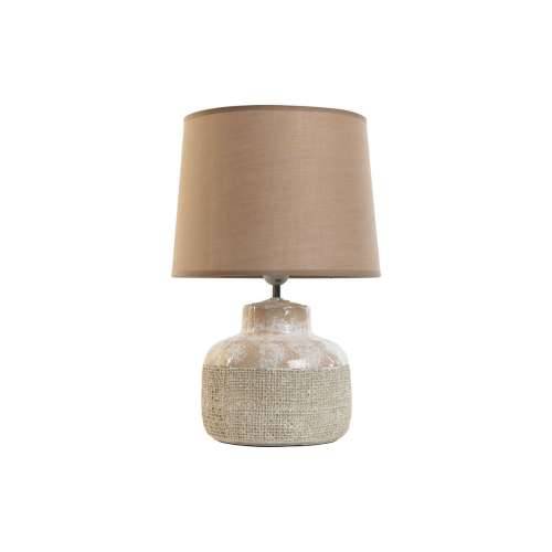 Stolna svjetiljka Home ESPRIT Smeđa Bež Gres Keramika 50 W 220 V 30 x 30 x 44 cm Cijena
