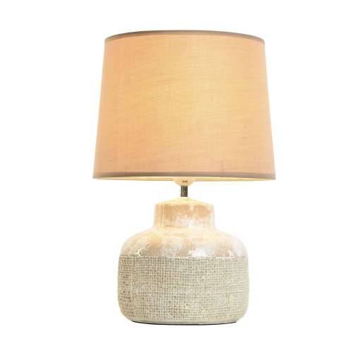 Stolna svjetiljka Home ESPRIT Smeđa Bež Gres Keramika 50 W 220 V 30 x 30 x 44 cm Cijena
