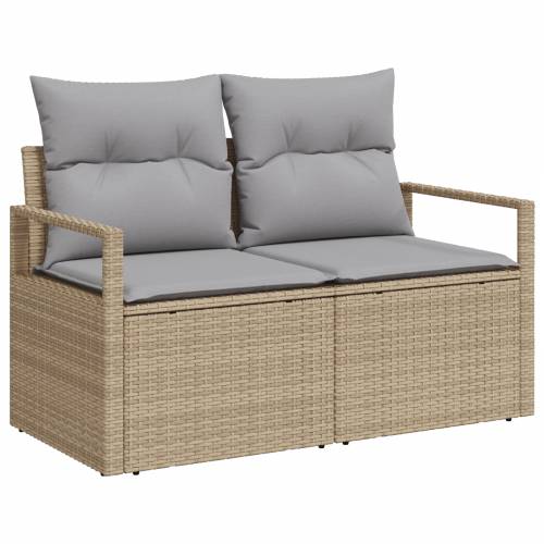 set vrtnih sofa sa jastučićima Bež Poli Ratan Cijena