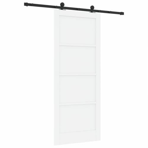 klizna vrata s setom hardvera bijela 86x211 cm čvrsta borova Cijena
