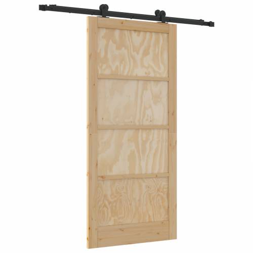 klizna vrata s setom hardvera 93x202 cm Masivna borovina Cijena