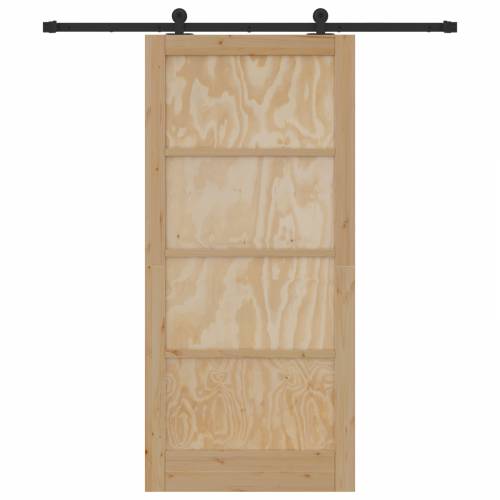 klizna vrata s setom hardvera 93x202 cm Masivna borovina Cijena