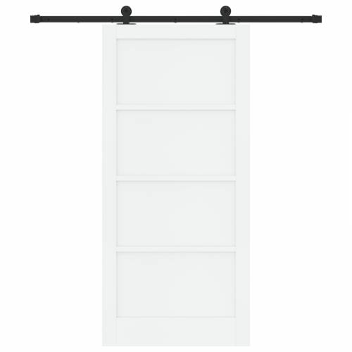 klizna vrata s okovom bijela 93x202 cm čvrsto drvo bor Cijena