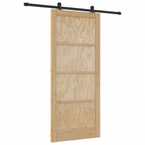 klizna vrata s kompletnim hardverom 93x211 cm od čvrste drvene bora Cijena