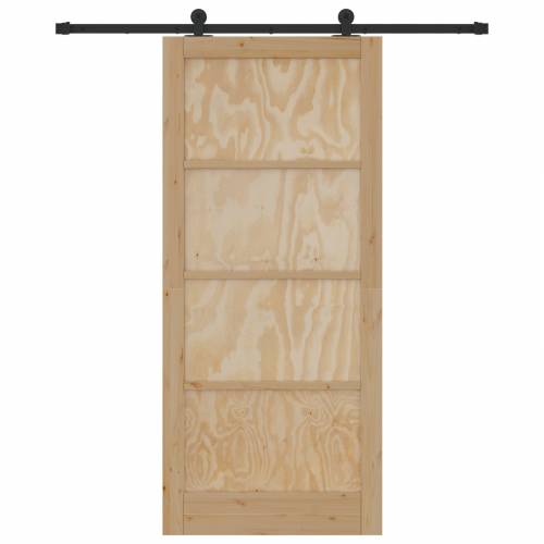 klizna vrata s kompletnim hardverom 93x211 cm od čvrste drvene bora Cijena