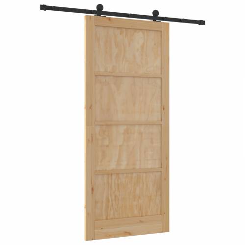 klizna vrata s kompletnim hardverom 93x211 cm od čvrste drvene bora Cijena