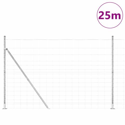 Ograda za polja 1.6x25 m Pocinčani čelik Cijena